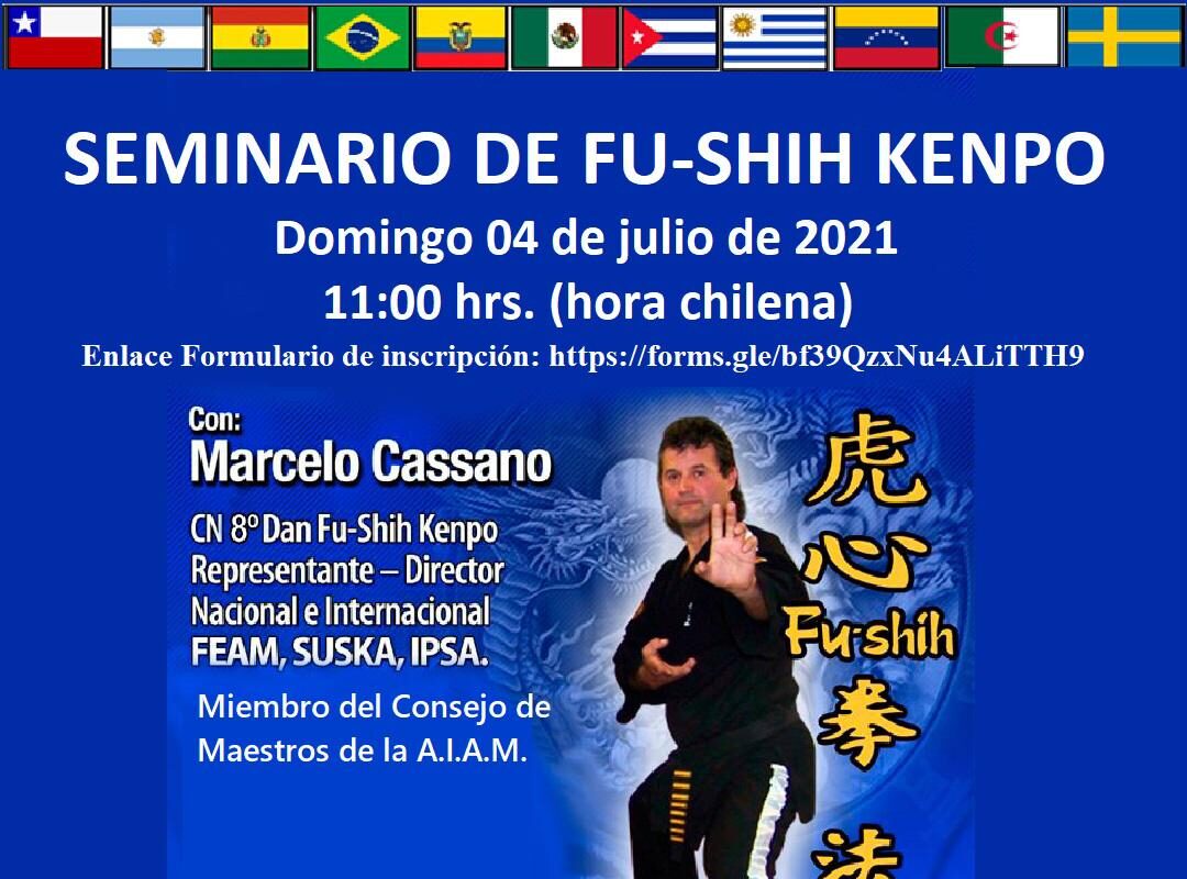 Seminario Gratuito Online de Fu-Shih Kenpo 04 Julio 2021